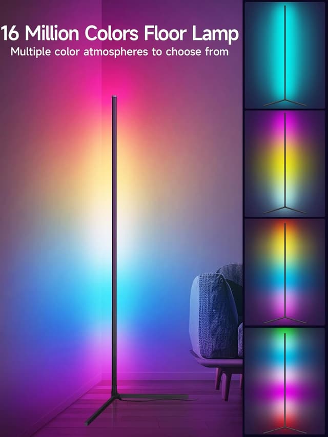 Detalle 2 de Tyute Corner Floor Lamp RGB LED lamp with 16 million colors