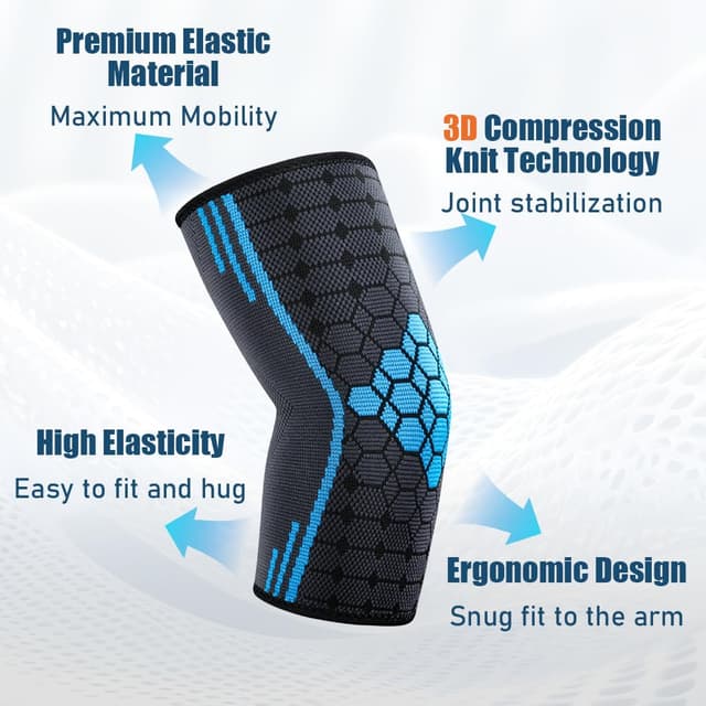 Detalle de AOOWU tutore epicondilite gomito 2 pezzi