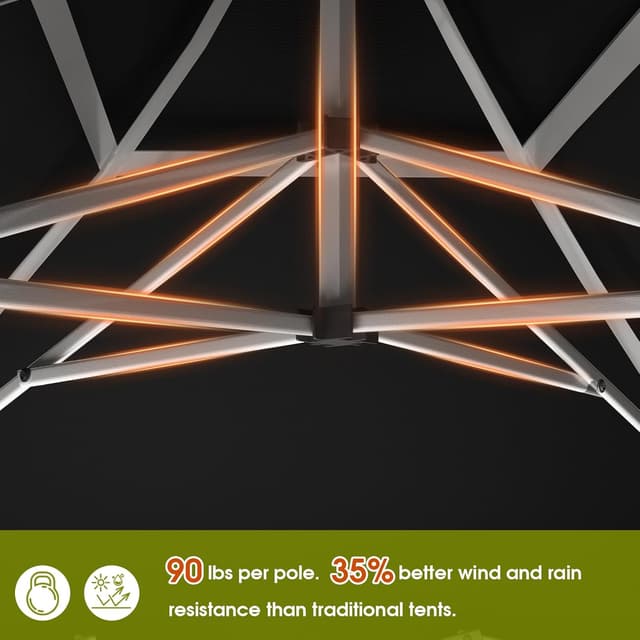 Thumbnail 1 de JUMMICO Pavillon 3x3m Toit Pointu