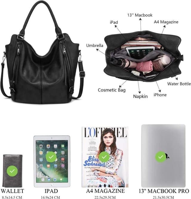 Detalle 2 de Realer Damen Shopper Set 2-teilig, 31 cm