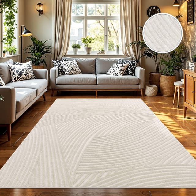 Detalle 2 de Tapis TT Home 240x340 cm motif géométrique