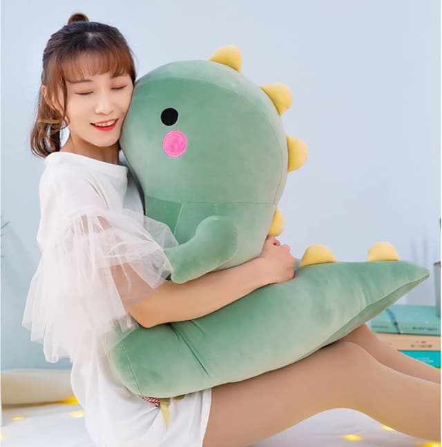 Thumbnail 6 de DUANMUL Cute Fat Dinosaur Plush Toys (Green, 8in) — Soft Stuffed Dino for Kids