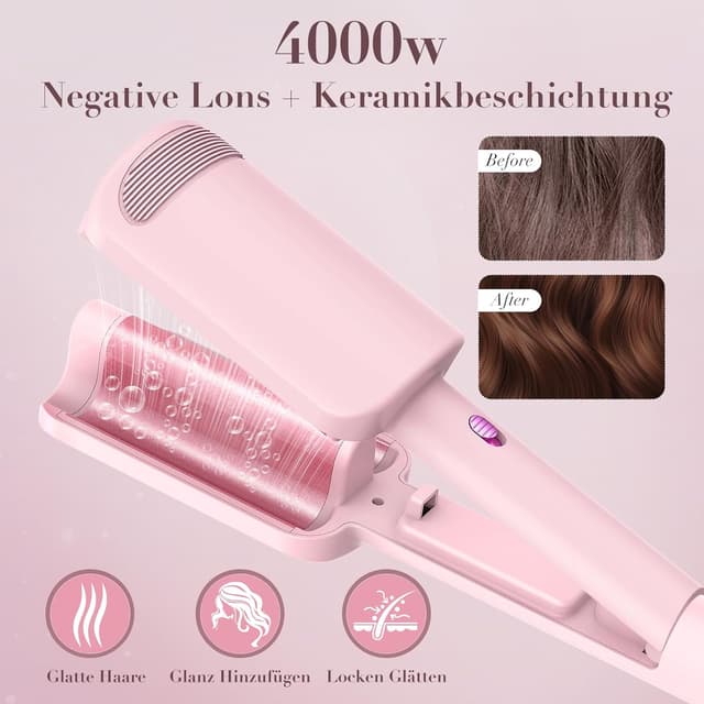 Detalle 1 de AISEELY 32mm Welleneisen Beach Waves