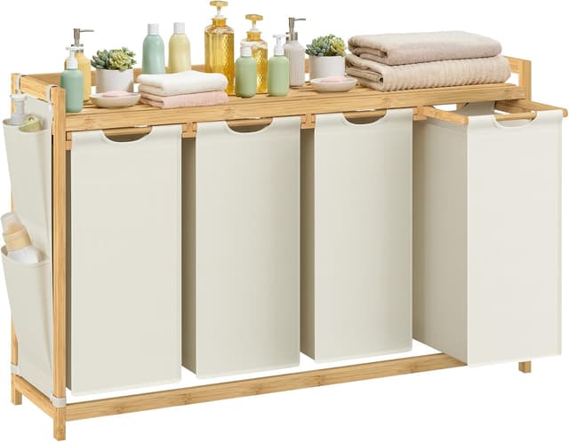 Detalle de SONGMICS RLH120W01 cesto biancheria 200 L