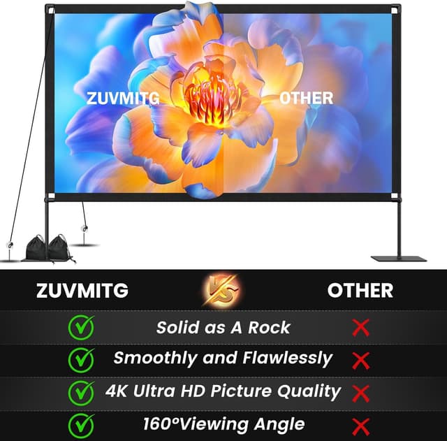 Thumbnail 6 de 120inch Outdoor Projector Screen 16:9 4K 📽