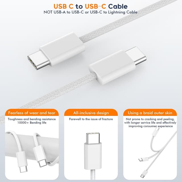 Thumbnail 4 de Fast Charging iPhone 17/16/15 20W 2-Pack Charger