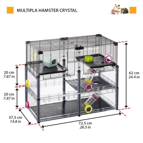 Detalle 2 de FERPLAST Multipla Hamster jaula modular 72,5×37,5×62 cm 🐹