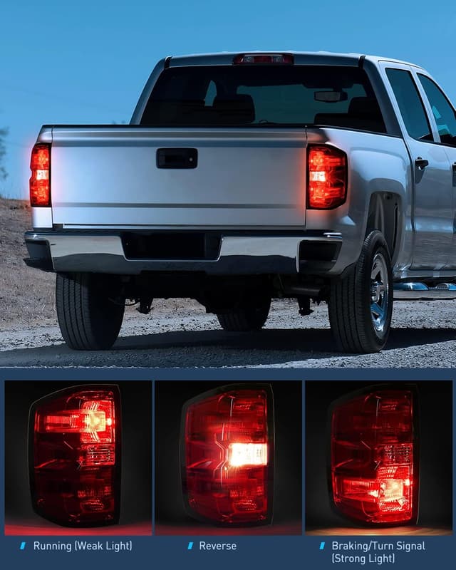 Detalle de Nilight Taillight Assembly for 2014-2019 Chevy Silverado 1500/2500HD/3500HD & 2015-2019 GMC Sierra 3500HD (OE-Style Rear Lamp Replacement)