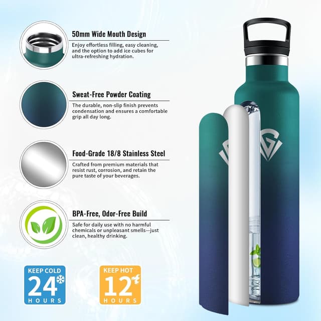 Detalle 2 de JAPORIA borraccia termica 1L inox