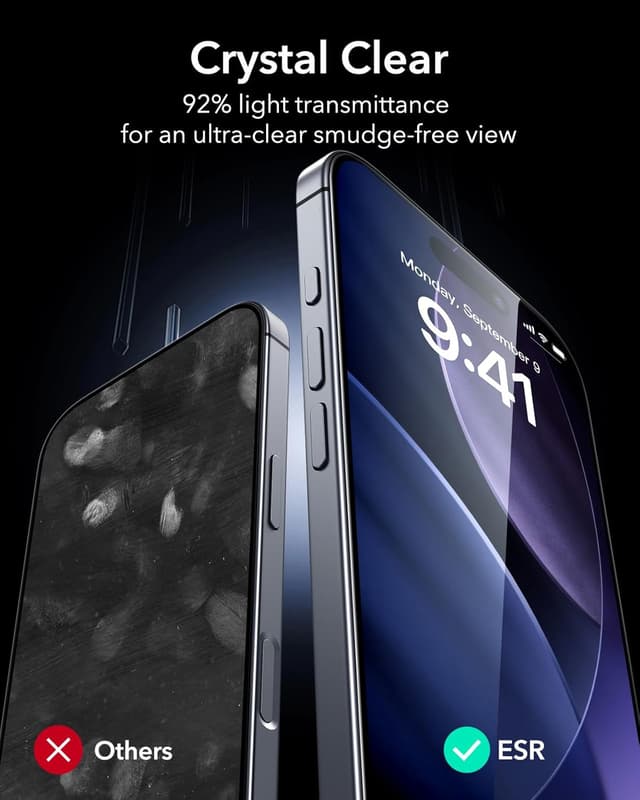 Thumbnail 5 de ESR Pack 3 Protectores Pantalla iPhone 17/16 Pro 9H