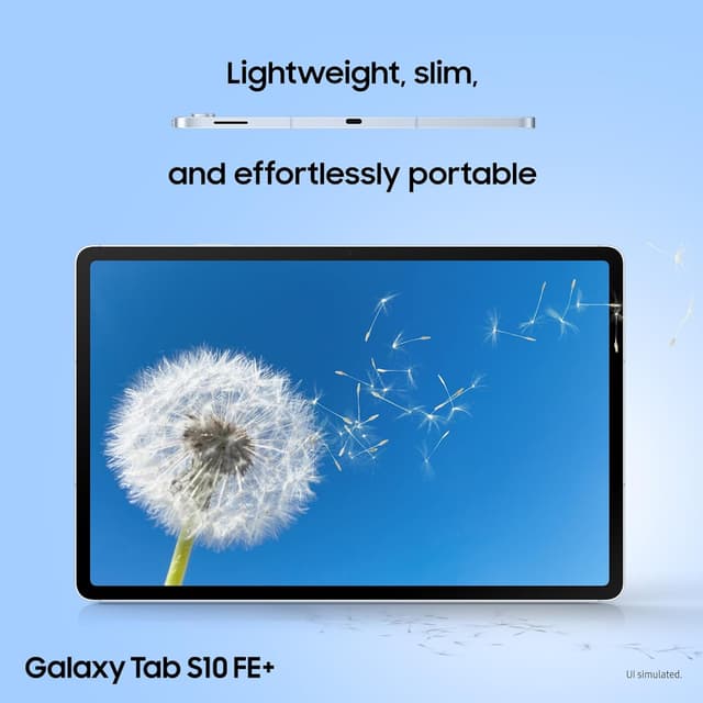 Detalle 2 de Samsung Galaxy Tab S10 FE+ (Android) Wi‑Fi Tablet, 13.1" Display, 128GB, 8GB RAM, S Pen Included, Grey – UK Version