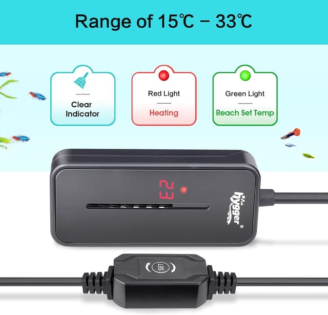 Thumbnail 1 de hygger Mini Aquarium Heater 50W