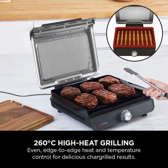 Thumbnail 3 de Ninja Sizzle Indoor Grill 1460W