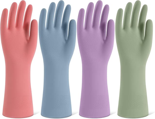 Imagen de Rubber Cleaning Gloves 4 Pairs en OfertitasTOP