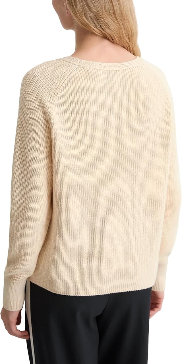 Detalle de Marc O’Polo Damen Strickpullover aus Bio-Baumwolle (Loose Fit)