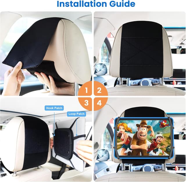 Detalle 2 de WONNIE Upgraded Car Headrest Mount Holder