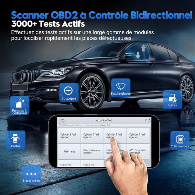 Thumbnail 4 de XTOOL A30M Lecteur OBD2 26+ fonctions