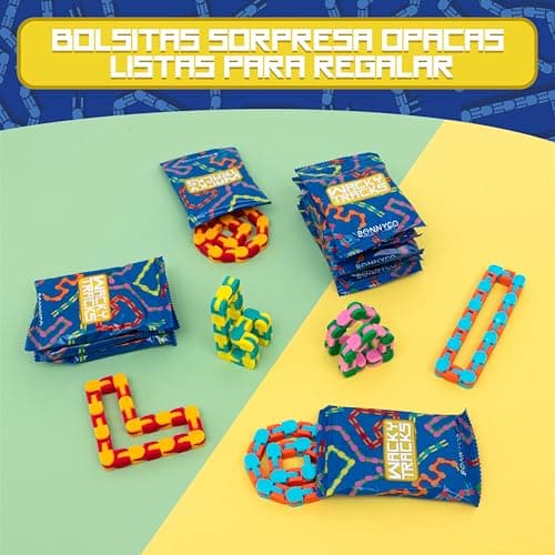 Thumbnail 6 de BONNYCO Wacky Tracks Pack 40: juguetes sensoriales antiestrés de bolsillo para niños de 3 a 12 años