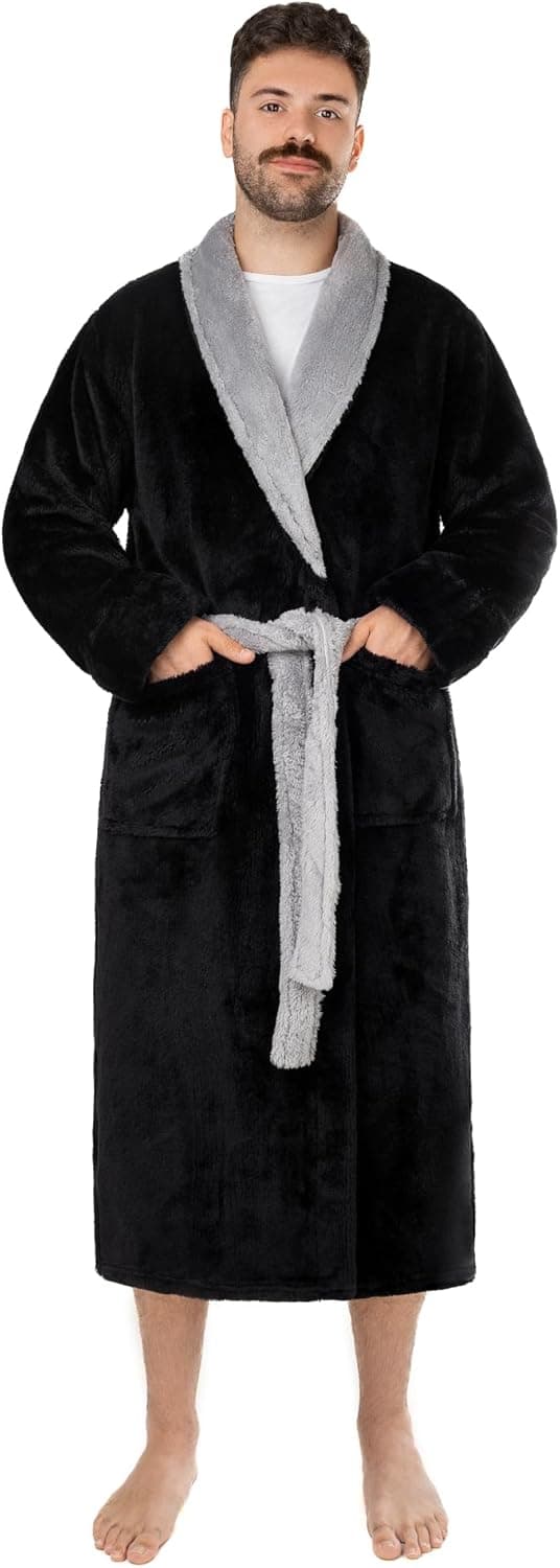 Imagen de LEBENGOOD Bata Hombre Invierno microfibra en OfertitasTOP