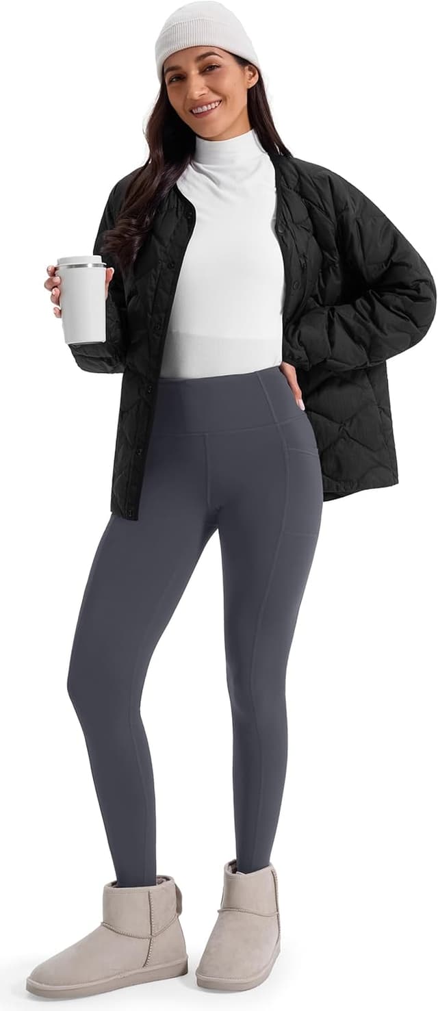 Thumbnail 6 de JOYSPELS Women’s Fleece Lined Thermal Leggings with Pockets (High Waist)