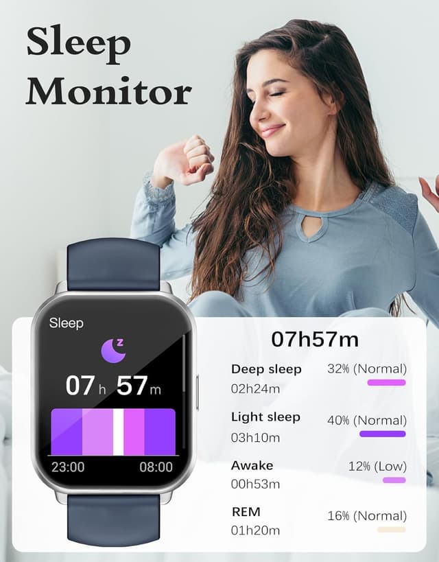 Thumbnail 4 de RUIMEN Smart Watch – Answer Dial Call with SpO2 HR Sleep Monitor