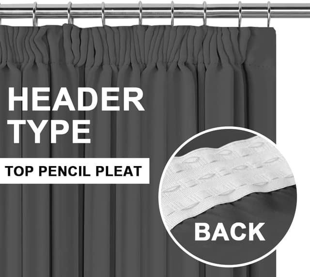 Detalle de H.Versailtex blackout curtains 90 x 72 inch