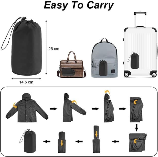 Thumbnail 6 de Veste imperméable légère flintronic pour homme : ciré technique à capuche