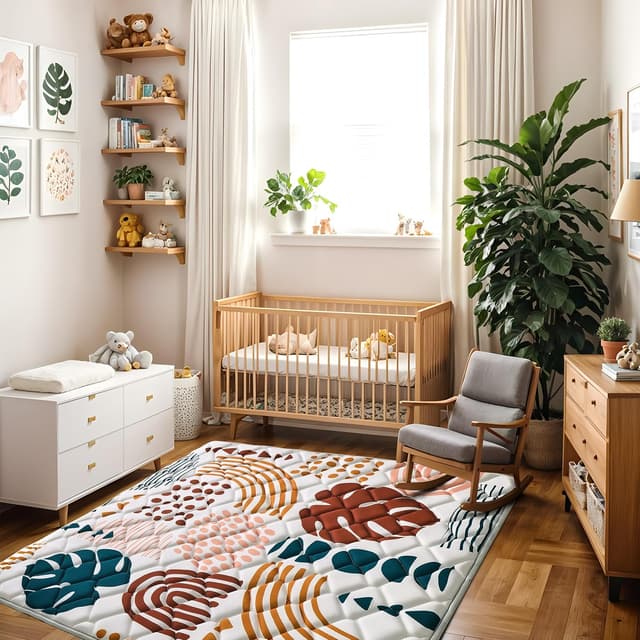 Detalle 1 de YBIKE Baby Spielmatte 127x127 cm für Babys