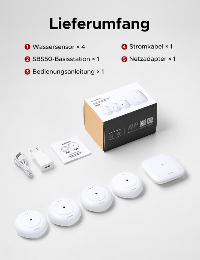 Thumbnail 6 de X-Sense SWS55 Smart Wassermelder 110 dB 🔔