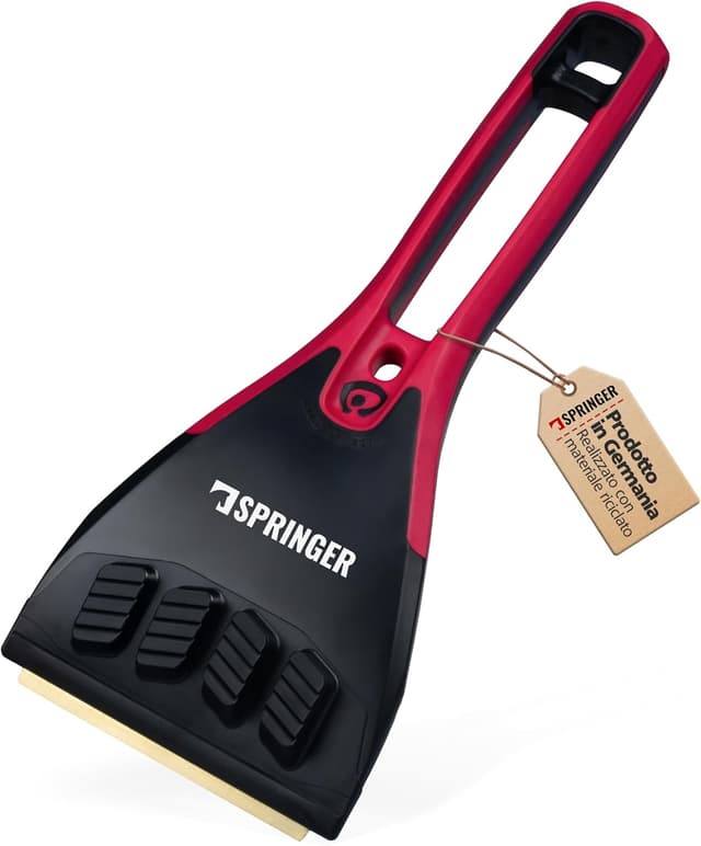 Detalle de SPRINGER ZX2000 raschietti per il ghiaccio con lama in ottone e funzione di spianatura, made in Germany