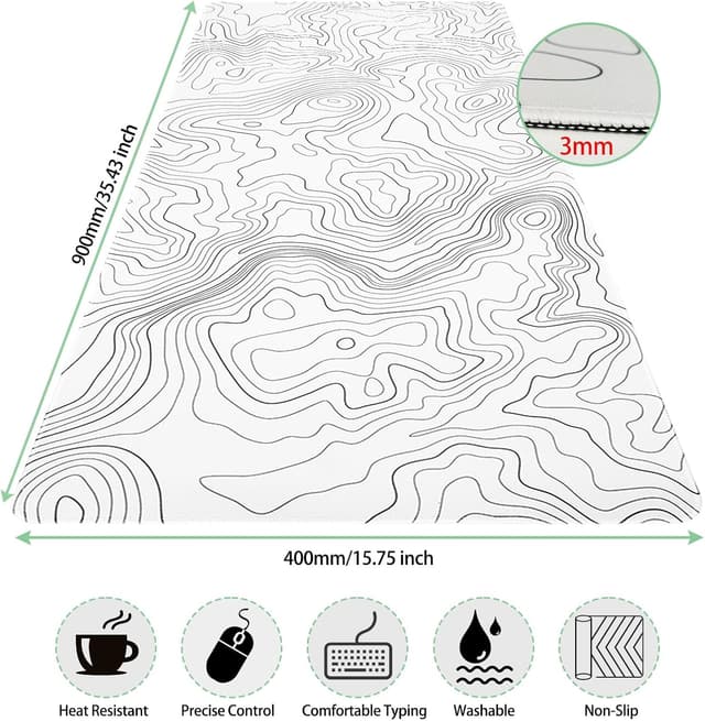 Thumbnail 2 de Niviy Tapis de Souris XXL 900x400mm