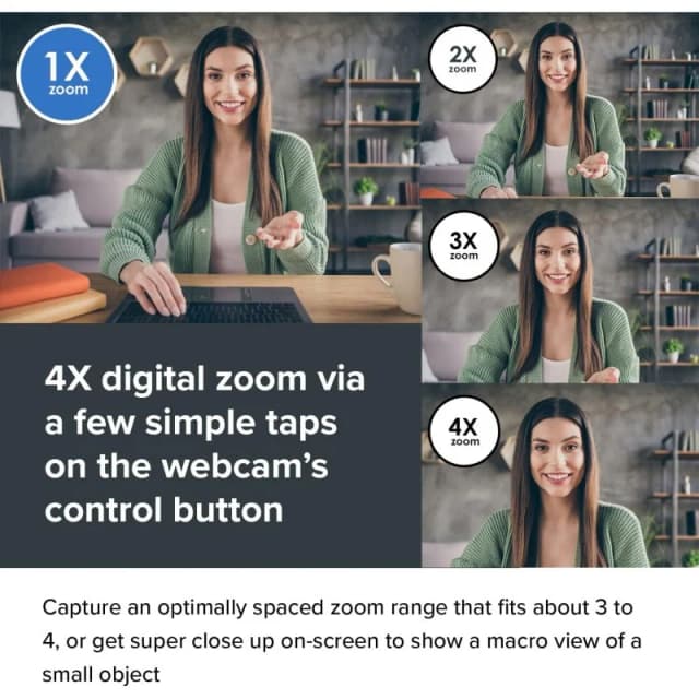 Detalle 2 de Creative Live! CAM Sync V3 Webcam 2K QHD con Zoom 4X