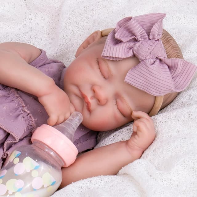 Detalle 2 de Aori Lifelike Reborn Baby Girl Dolls 20-Inch Realistic Reborn Doll Gift Set