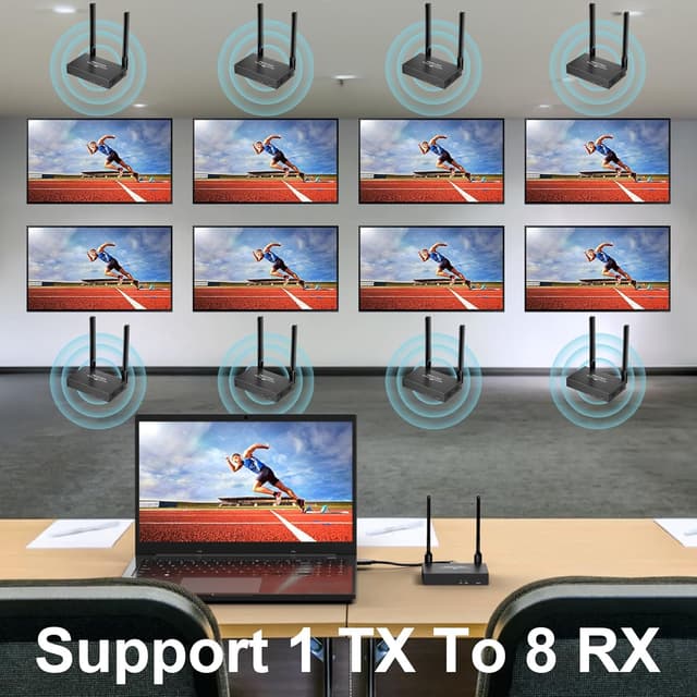 Thumbnail 4 de PWAYTEK Émetteur et récepteur HDMI sans Fil 4K