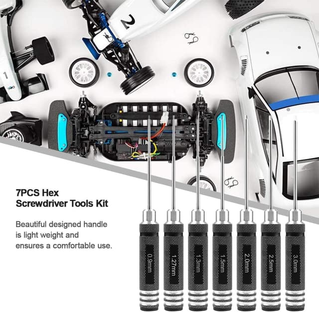 Detalle de Gruiqrd 7pc hex screwdriver set for RC