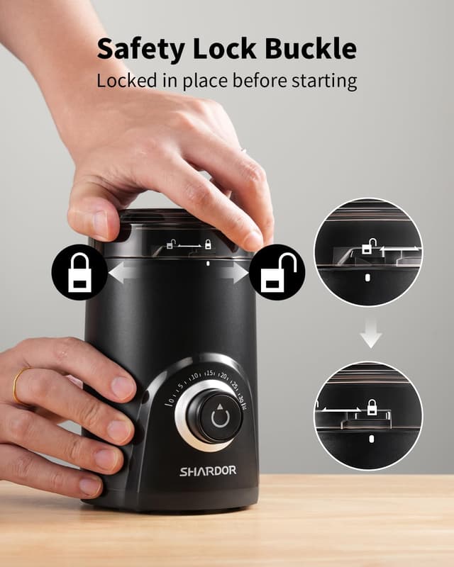 Detalle 2 de SHARDOR Electric Super Silent Blade Coffee Grinder