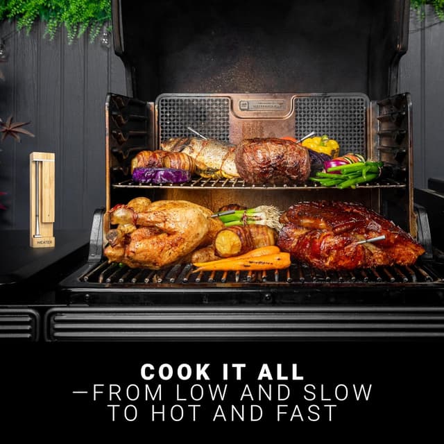 Detalle de MEATER Pro Smart Bluetooth Wireless Meat Thermometer (Long Range, Digital, 1000°F Heat Resistance)