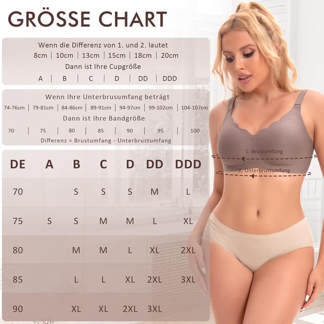 Thumbnail 5 de Ganado Nahtloser BH mit tiefem V-Ausschnitt 🎀