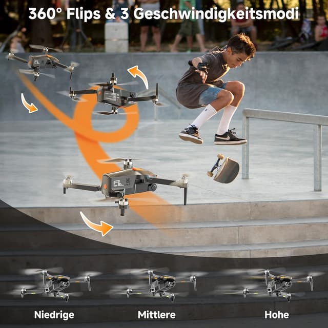 Thumbnail 4 de PLEGBLE Mini-Drohne 1080p Kamera für Anfänger