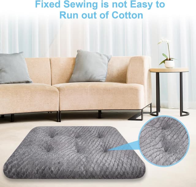 Thumbnail 6 de Aspand tapis pour chien grande taille 102x69 cm motif écailles de poisson, gris, lavable et antidérapant