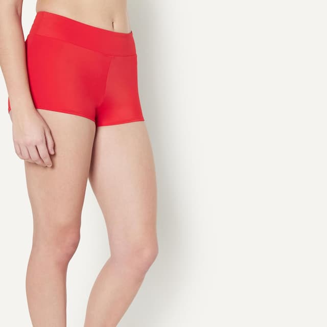 Detalle 2 de Amazon Essentials costume da bagno corto da ragazzo donna: slip bikini boy short a vita alta