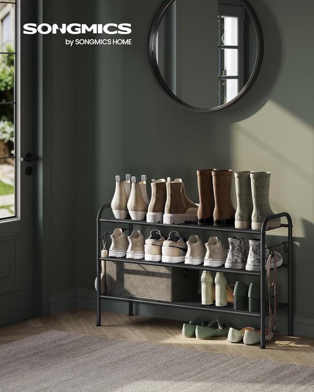 Thumbnail 1 de SONGMICS Scarpiera 3 Ripiani regolabili