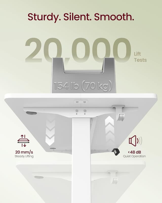 Thumbnail 6 de VASAGLE LSD130WZ02 Electric Standing Desk 100x60cm