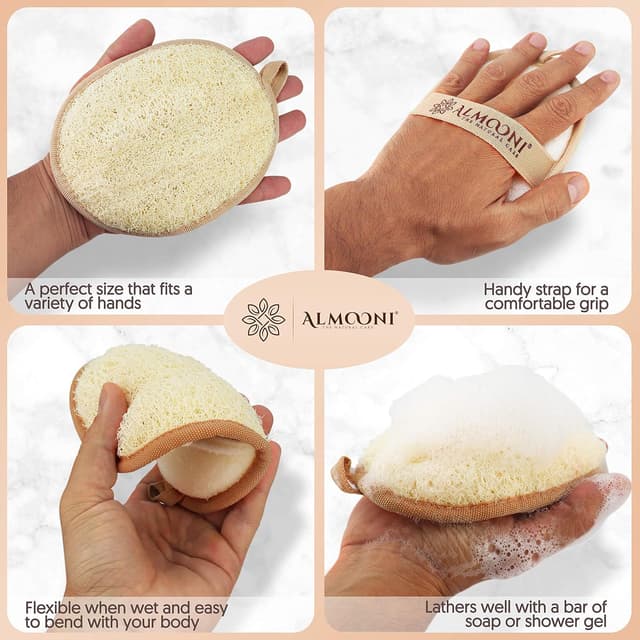 Thumbnail 2 de Almooni Natural Loofah 2-pack