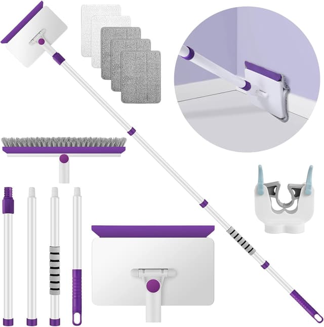 Imagen de 60" Extendable Baseboard Cleaner Tool with 5 Pads 🧹 en OfertitasTOP