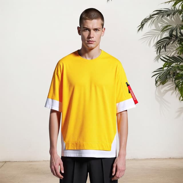 Detalle 2 de Covisoty Kurzarm T-Shirt aus Baumwolle