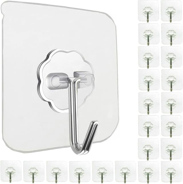 Imagen de Jwxstore 24 Pack Adhesive Hooks 33lb max 🏠 en OfertitasTOP