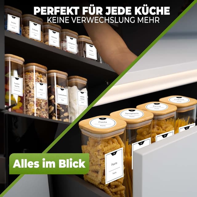 Thumbnail 5 de CLIDOR weiße Vorratsetiketten selbstklebend 210 Stück