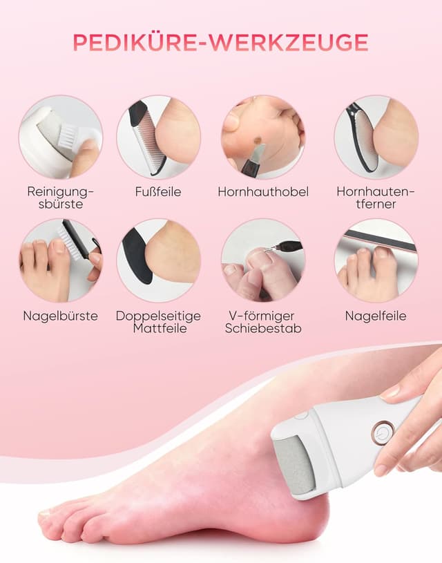 Thumbnail 6 de Elektrischer Hornhautentferner 90 Min 🦶