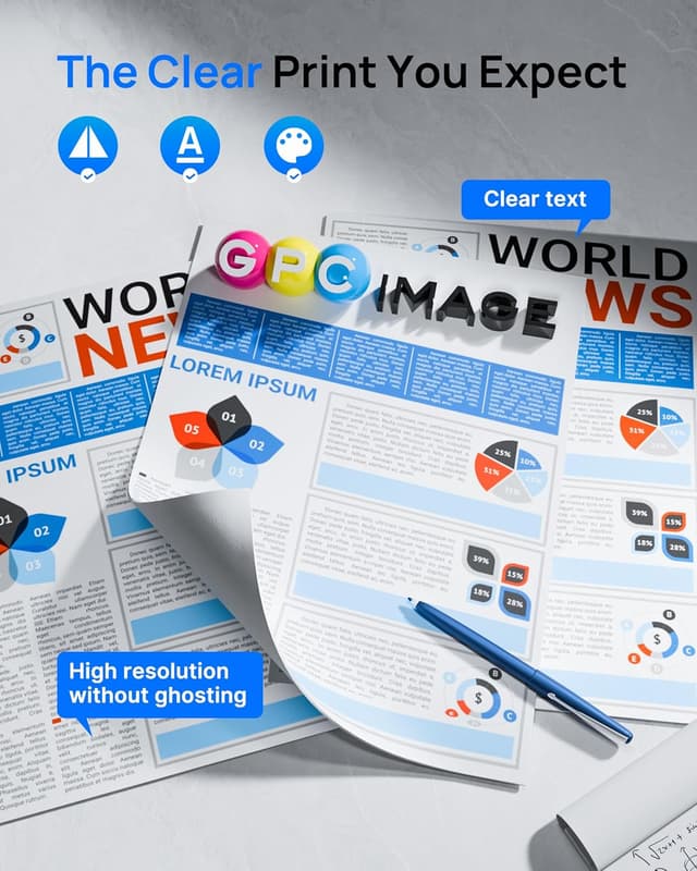 Thumbnail 3 de GPC Image 62XL ink cartridges 2-pack for HP printers 🖨